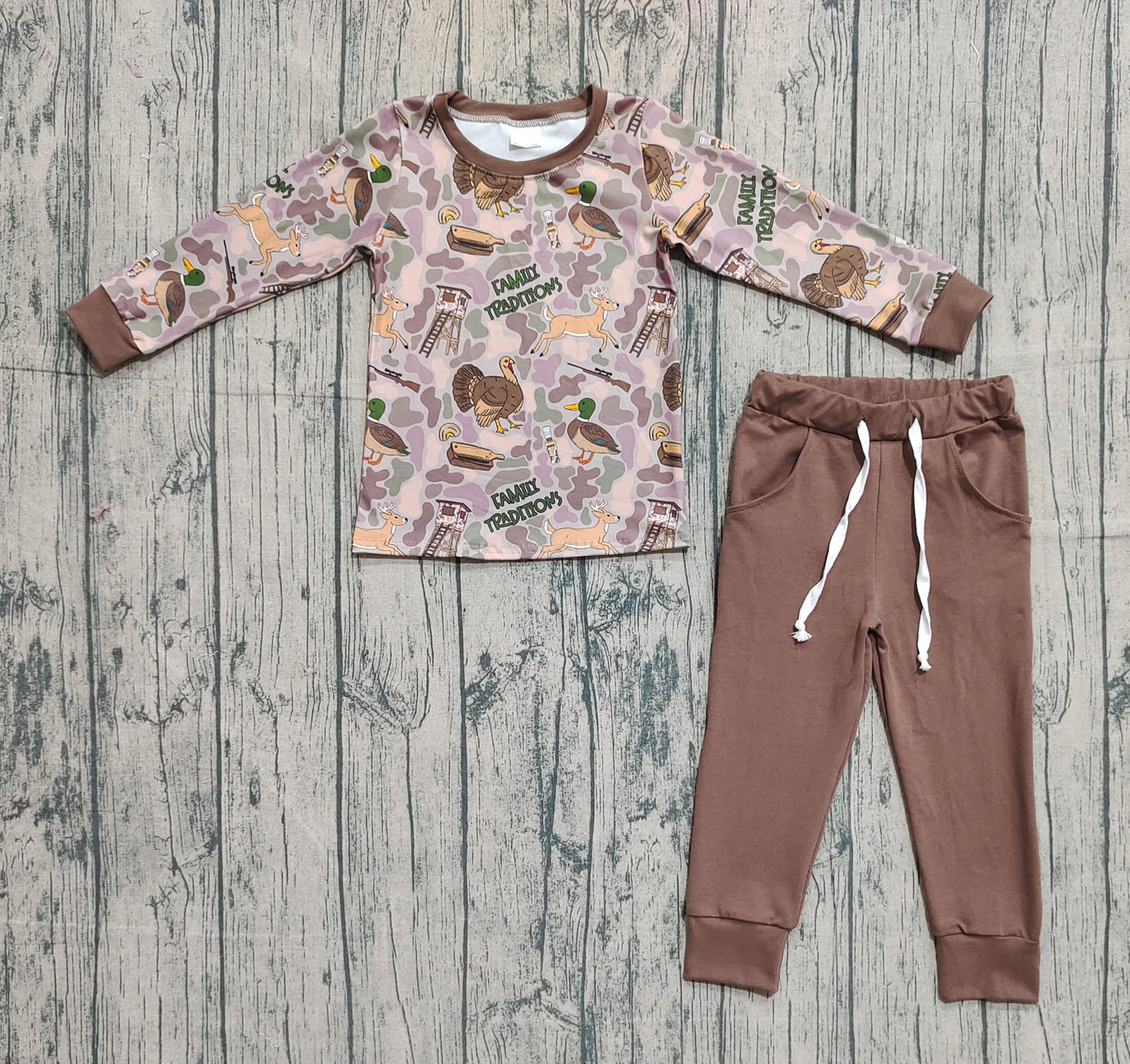 BLP1178 duck deer camo western  BOY outfit 202509 preorder