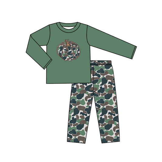 BLP1191 camo  pumpkin  western  boy  outfit 202507 preorder