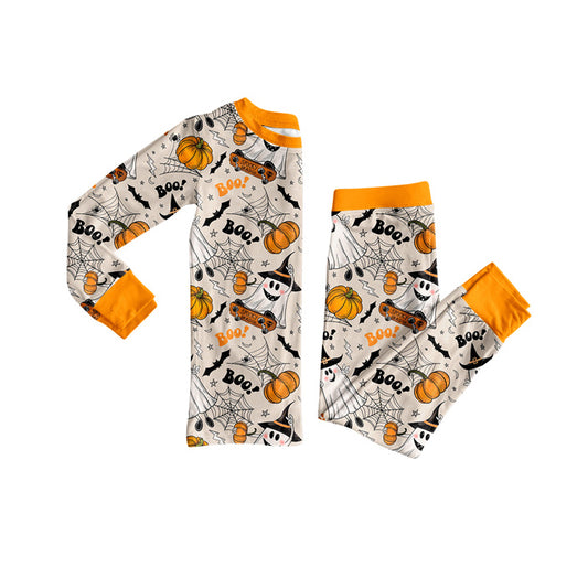 BLP1195 Boo pumpkin Halloween camo western  kids boy outfit 202507 preorder