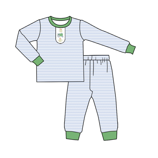 BLP1201  pumpkin tractor western  kids boy outfit 202507 preorder