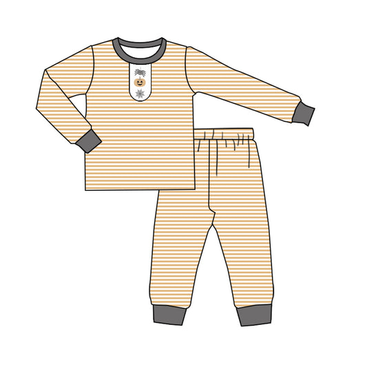 BLP1202 pumpkin tractor western  kids boy outfit 202507 preorder