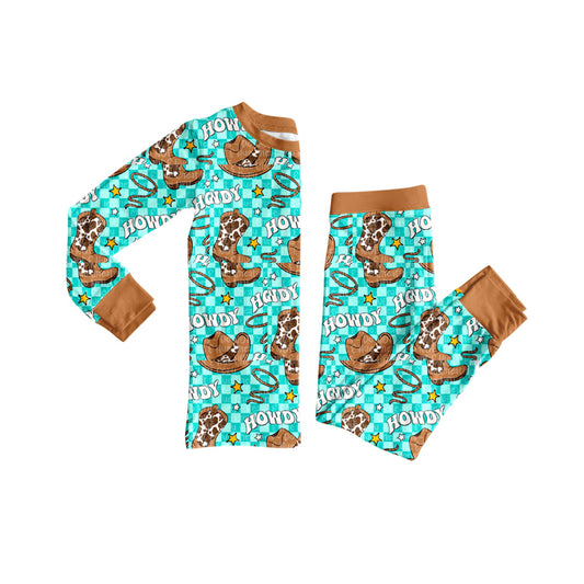 BLP1207 howdy boots  western  kids girl outfit 202507 preorder
