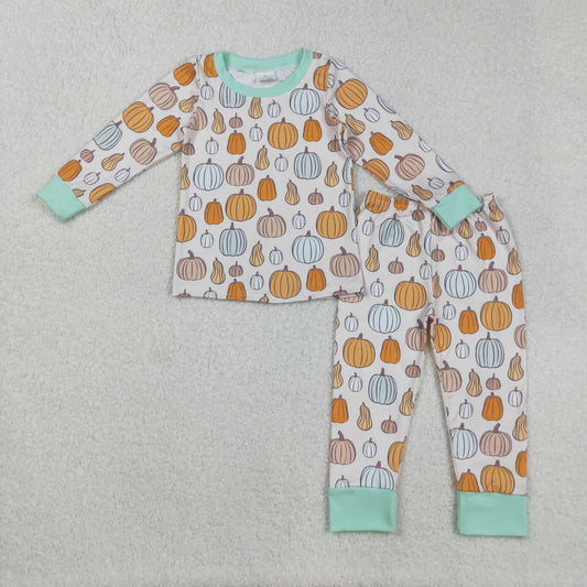BLP1222 pumpkin Halloween western boy outfit 202508 RTS