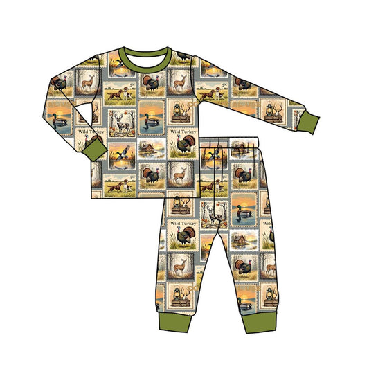 BLP1233 dog duck girl  western pajamas  girl outfit 202508 preorder