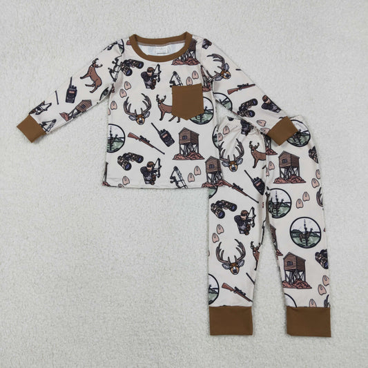 BLP1236 hunting camo pajamas boy outfit 202511 RTS