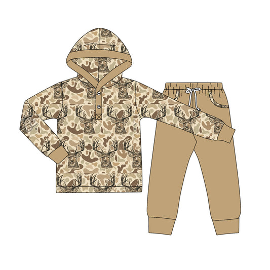 BLP1239 Hoodie deer hunting western boy outfit 202508 preorder