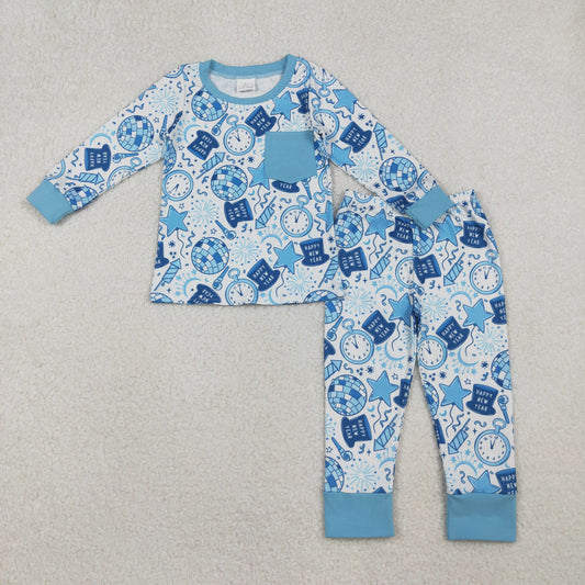 BLP1259-XS-3XL Happy new year  boy outfit 202510 RTS