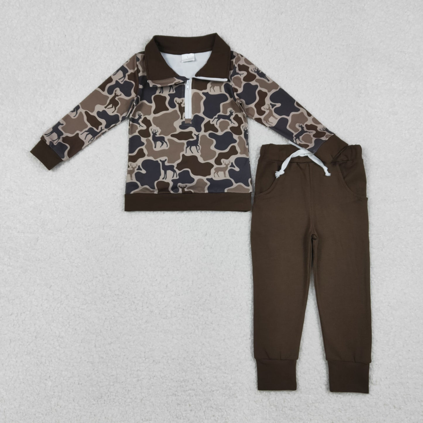 BLP1270 deer camo  pajamas BOY outfit 202510 RTS