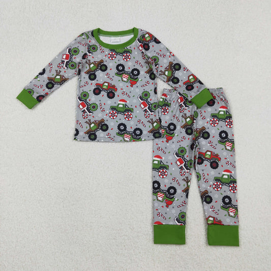 BLP1286 Christmas MERRY CAR pajamas BOY outfit 202510 RTS
