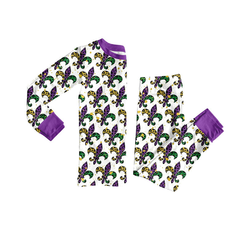 BLP1293 Mardi Gras  pajamas boy outfit 202509  preorder