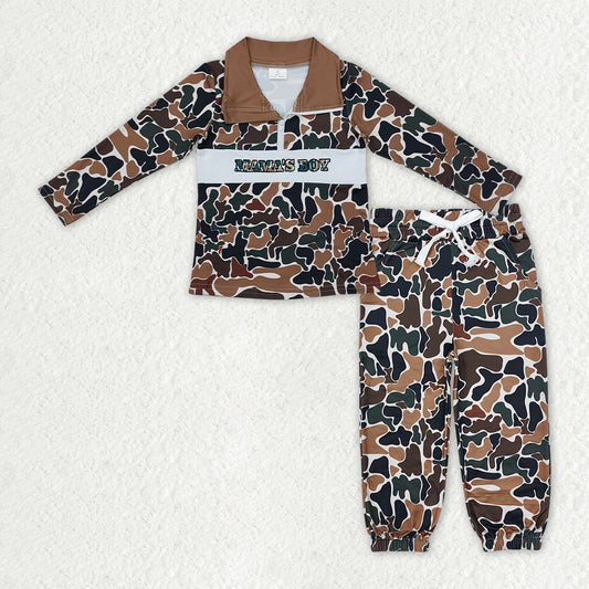 BLP1325组合 mama's boy camo sibling  boy outfit 202510  RTS
