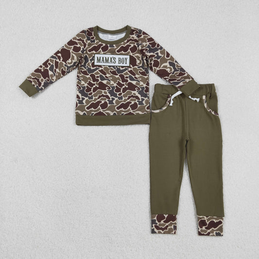 BLP1330 embroidery mama's boy camo sibling  boy outfit 202511  RTS
