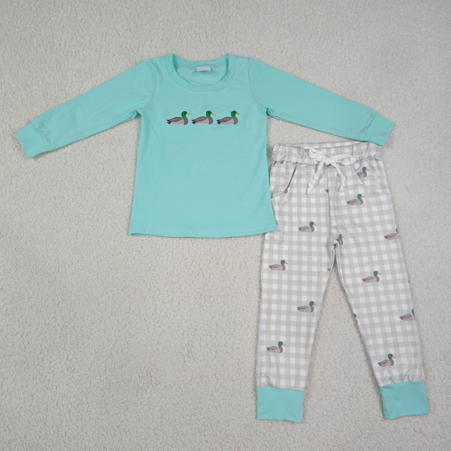 BLP1424 embroidery  DUCK boy outffit RTS 202608 RTS