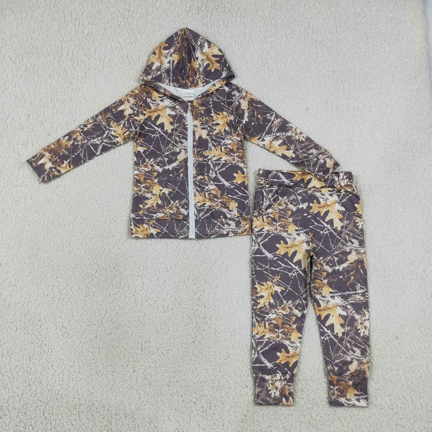 BLP1439 leaves zipper hoodie camo BOY Outfit 202608 RTS