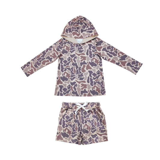BLS0003组合  camo shorts long sleeve boy  outfit 202509 RTS