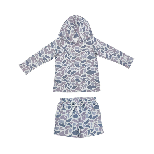 BLS0005 组  camo shorts long sleeve boy  outfit 202509 RTS