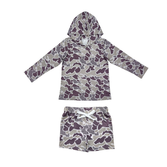 BLS0006组合  camo shorts long sleeve boy  outfit 202509 RTS
