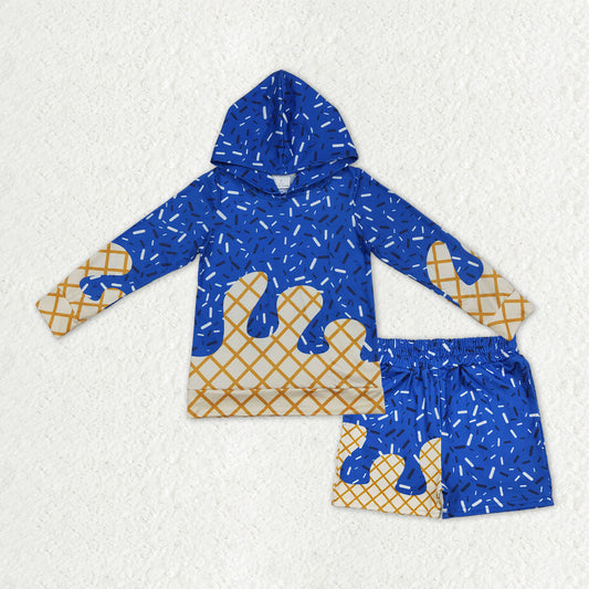BLS0014组合 ice cream blue western  boy outfit 202510 RTS