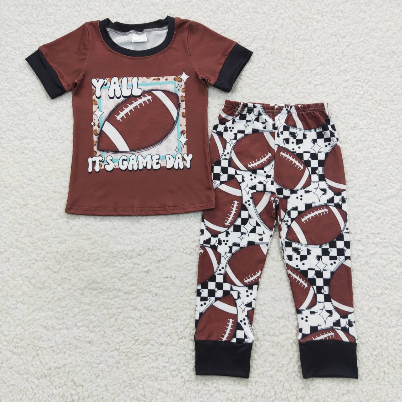 BSPO0059 fall football  short sleeve boy outfit 20230731 RTS