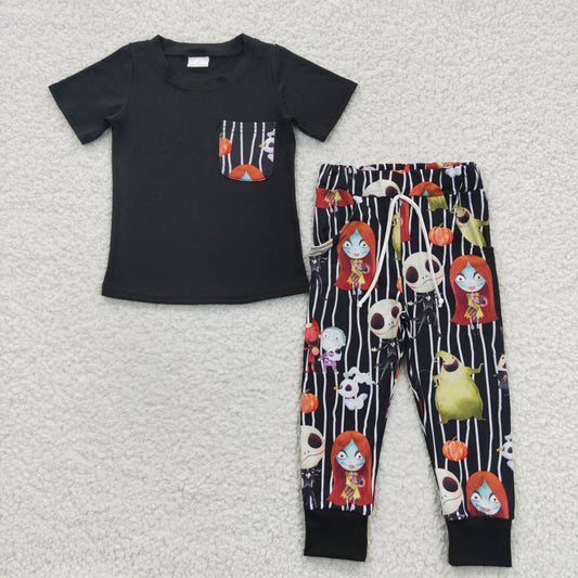 BSPO0105 Halloween short sleeve boy outfit RTS 202305603