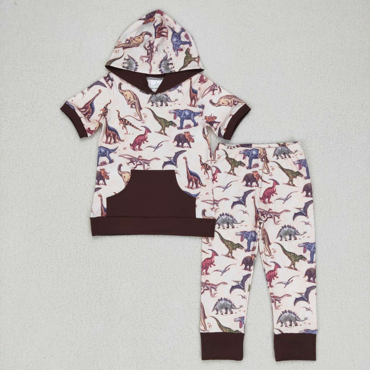 BSPO0152 RTS western cow short sleeve  hoodie pants girl outfit 20231007