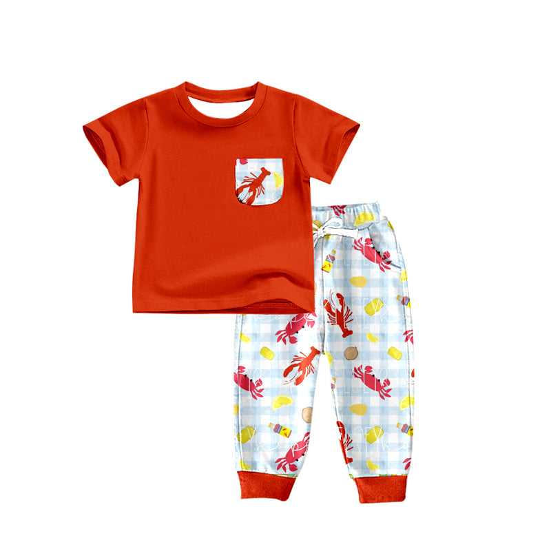 BSPO0189 western cray fish short sleeve boy outfit RTS 20231107