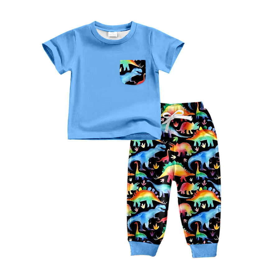 BSPO0206 wetern dinosaur short sleeve boy outfit RTS 20231130