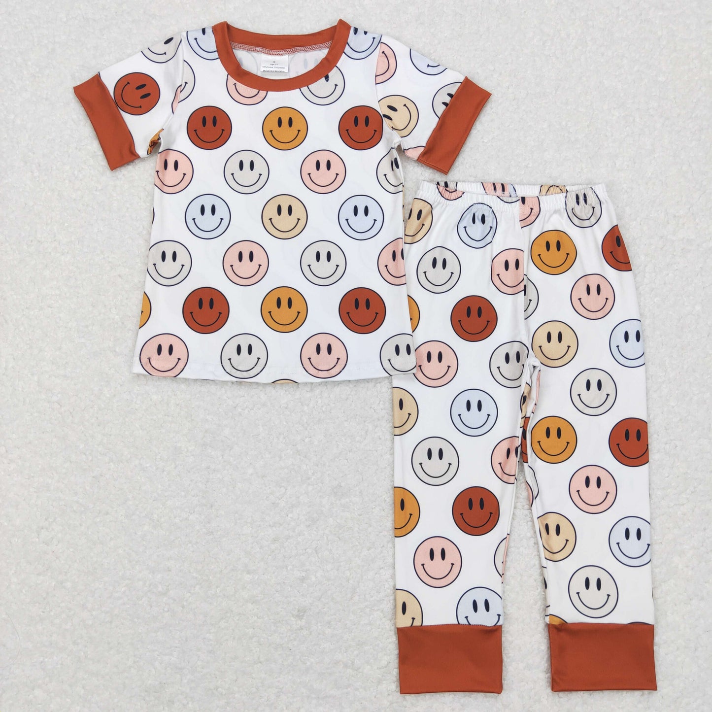 BSPO0225 smile short sleeve boy outfit  RTS 20231121