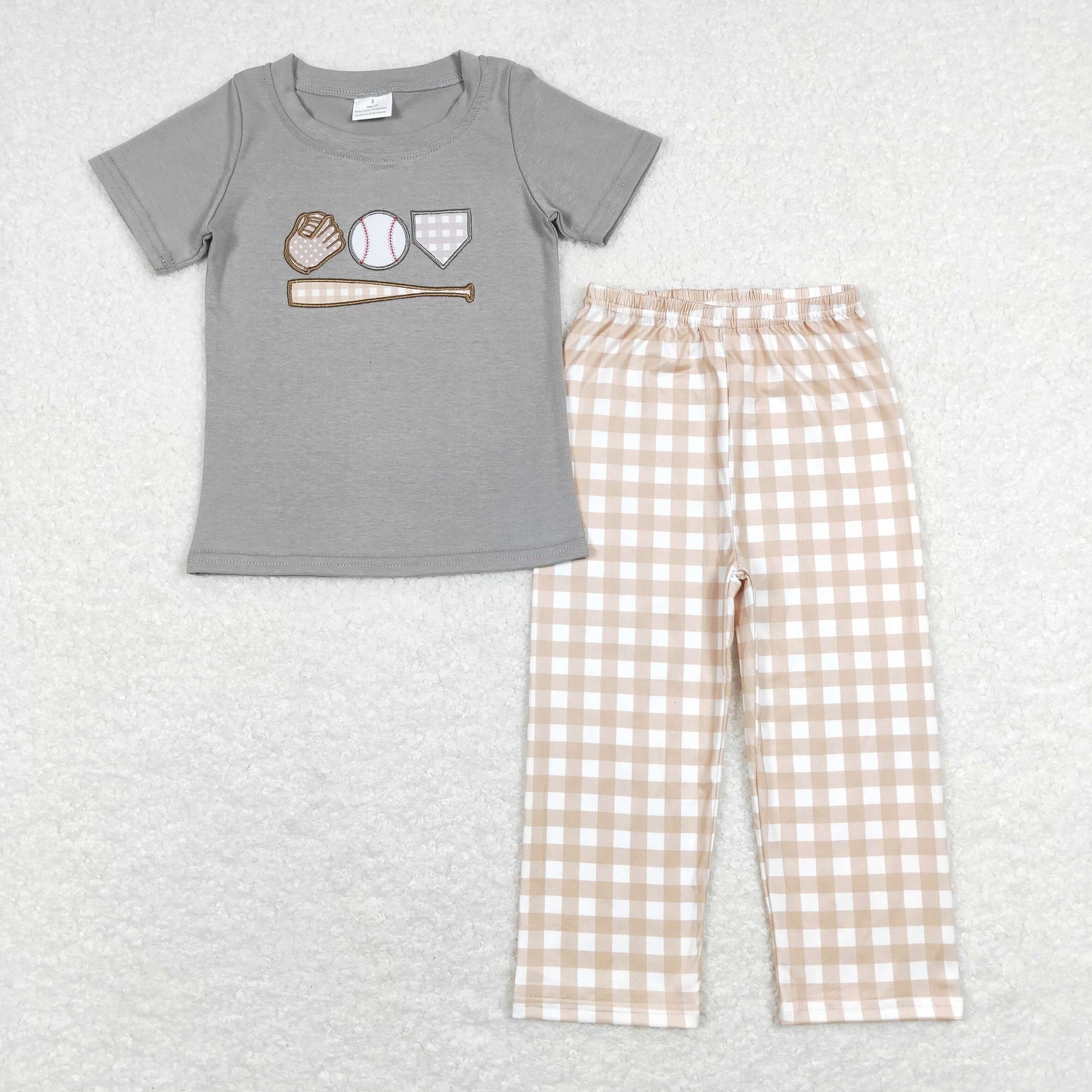 RTS BSPO0244 baseball short sleeve boy pajamas outfit 202231216 RTS