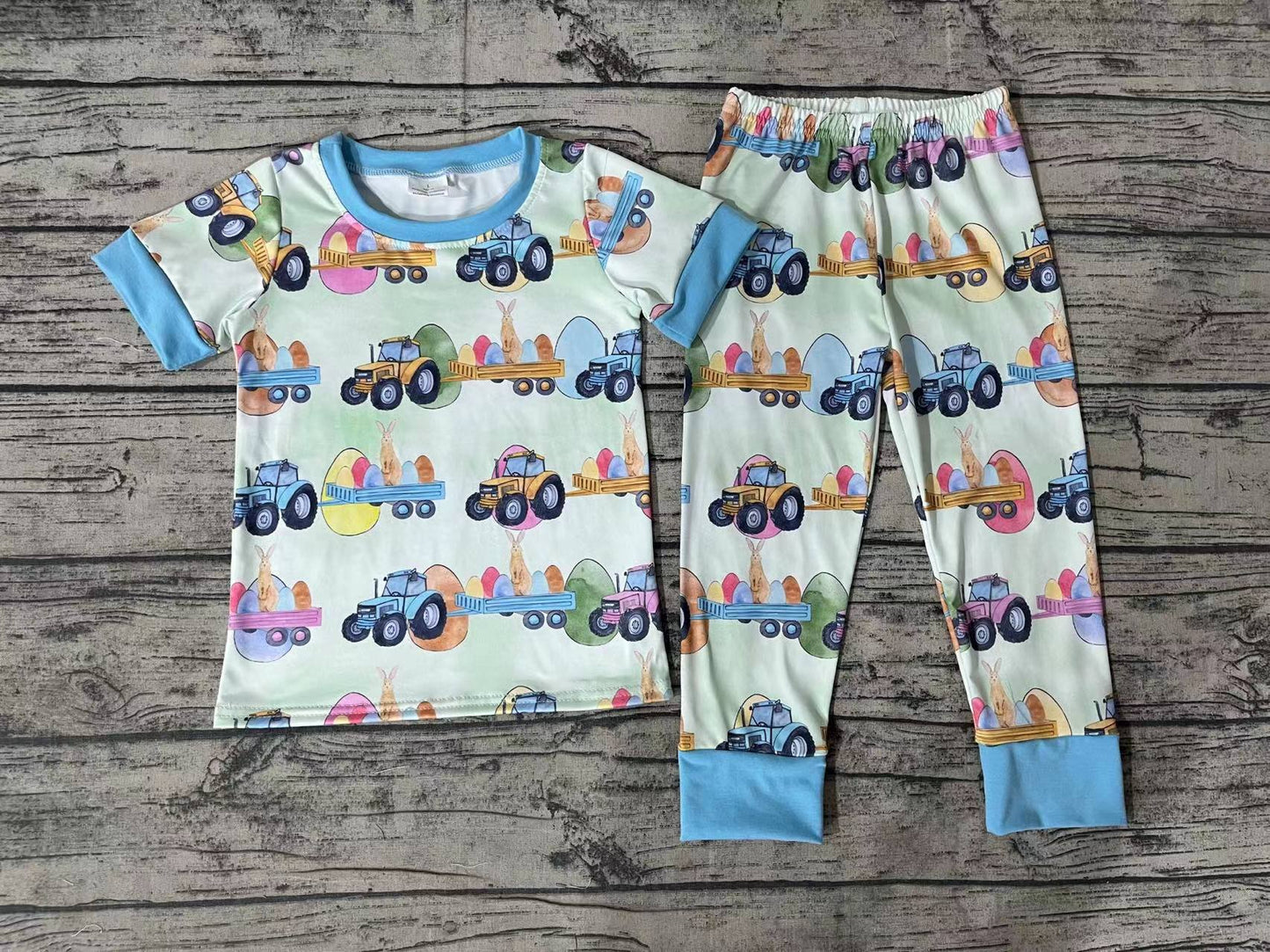 BSPO0300 RTS Easter boy pajamas outfit 202401