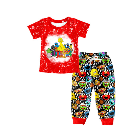 BSPO0313 preorder cartoon street duck boys pajamas love outfit 202401