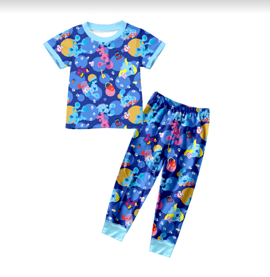 BSPO0351 preorder cartoon dog pajamas boy outfit 202402