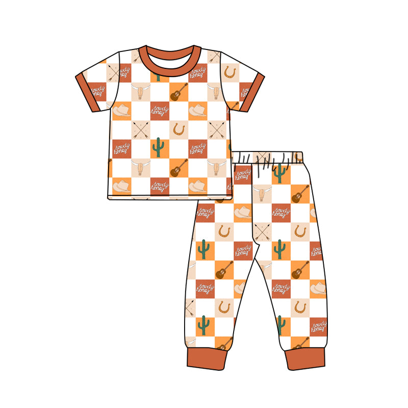 BSPO0353 preorder western pajamas boy outfit 202402