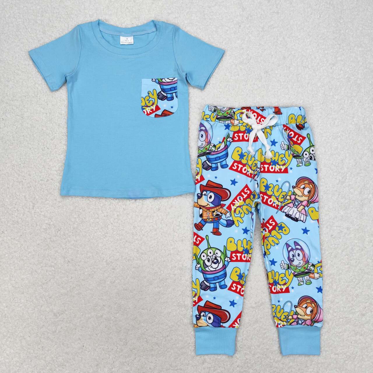 Bamboo bluey Sibling BSPO0375 boy pajamas outfit 202407 RTS