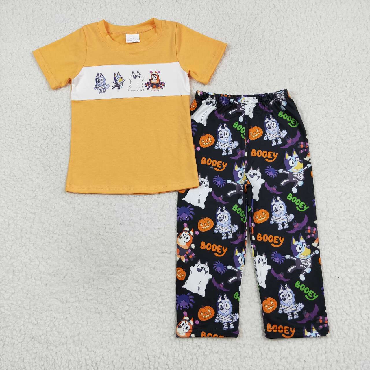 BSPO0406 bluey dog pumpkin halloween boy outfit 202407 Sibling