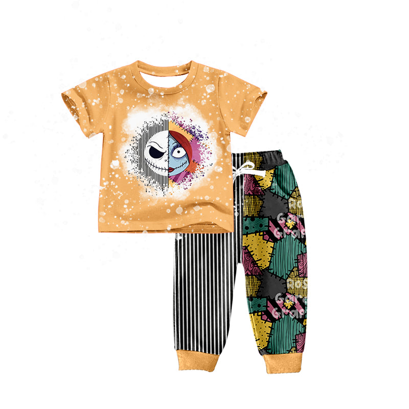 BSPO0447  Halloween  jack pajamas boy outfit preorder 202405