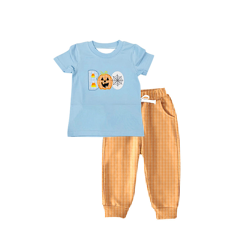 BSPO0456 preorder boo Halloween boy pajamas outfit 202406