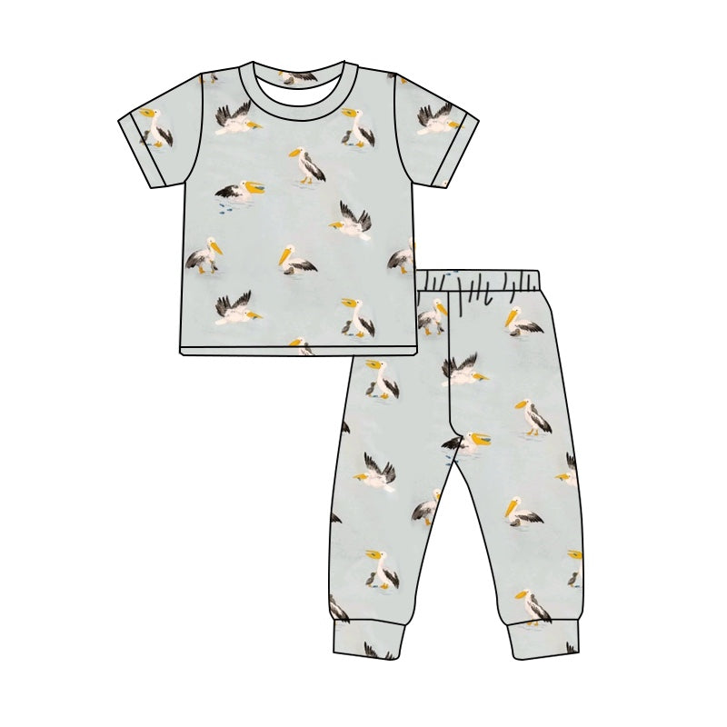 BSPO0491  preorder duck western boy pajamas outfit 202409