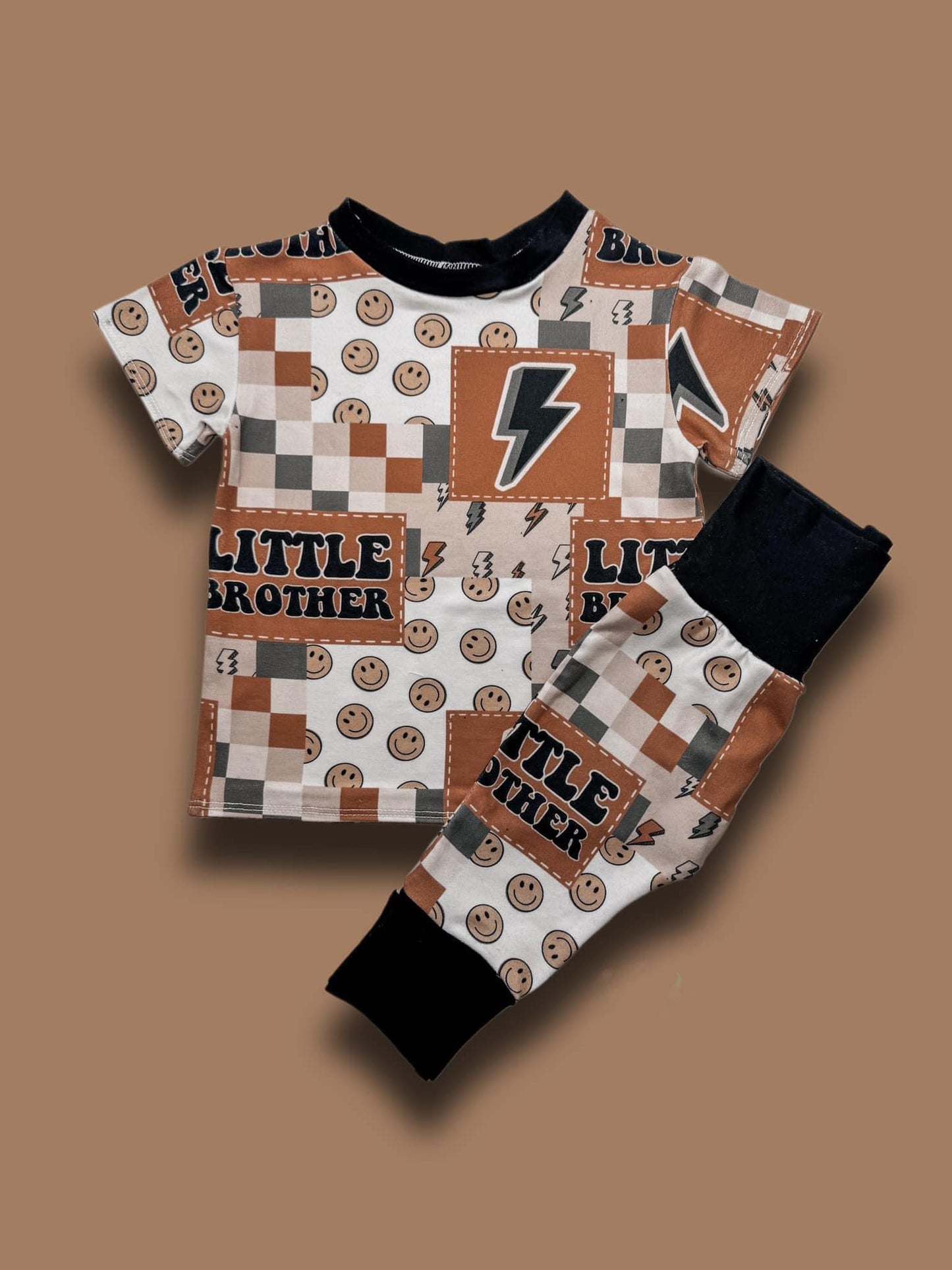 BSPO0492  little brother preorder smile flash western boy pajamas outfit 202409