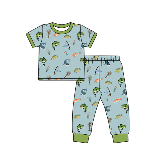 BSPO0509  preorder fishing hunting boy outfit 202410 sibling