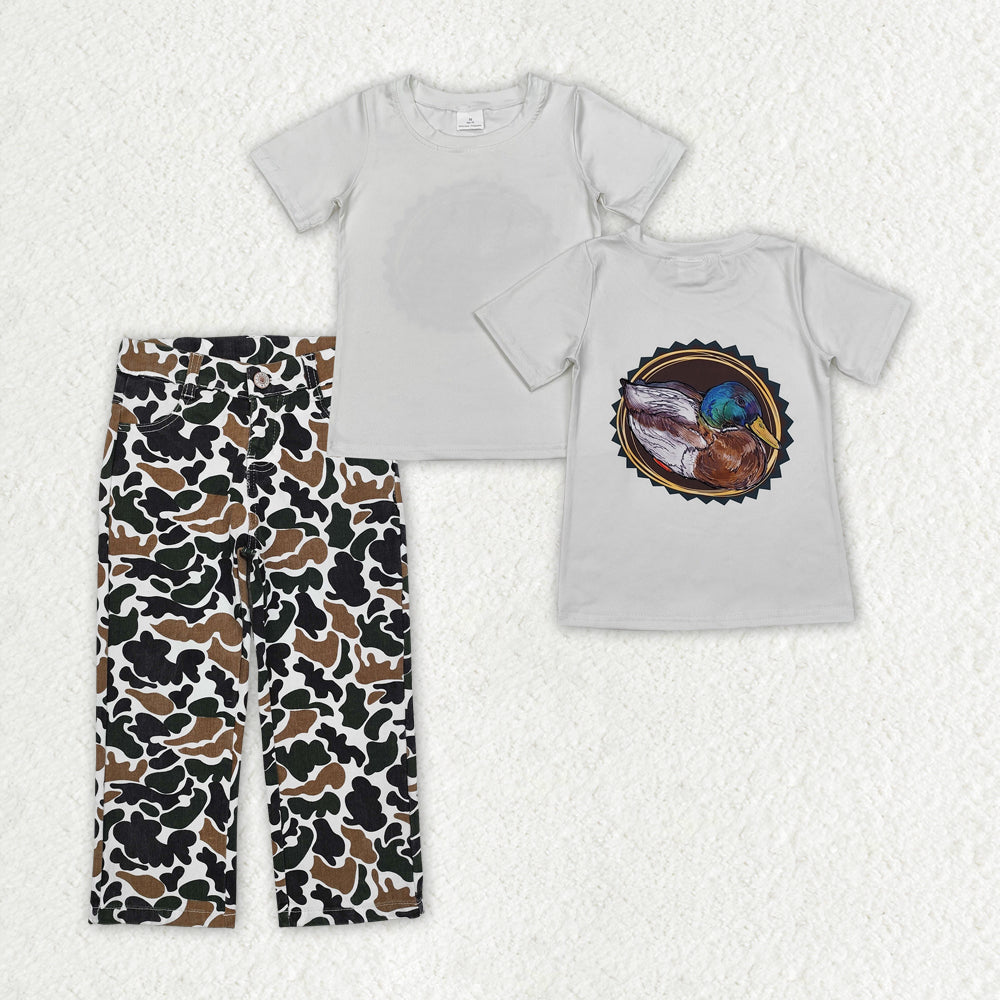 BSPO0550 组合duck  camo fish jeans boy outfit 202412 RTS