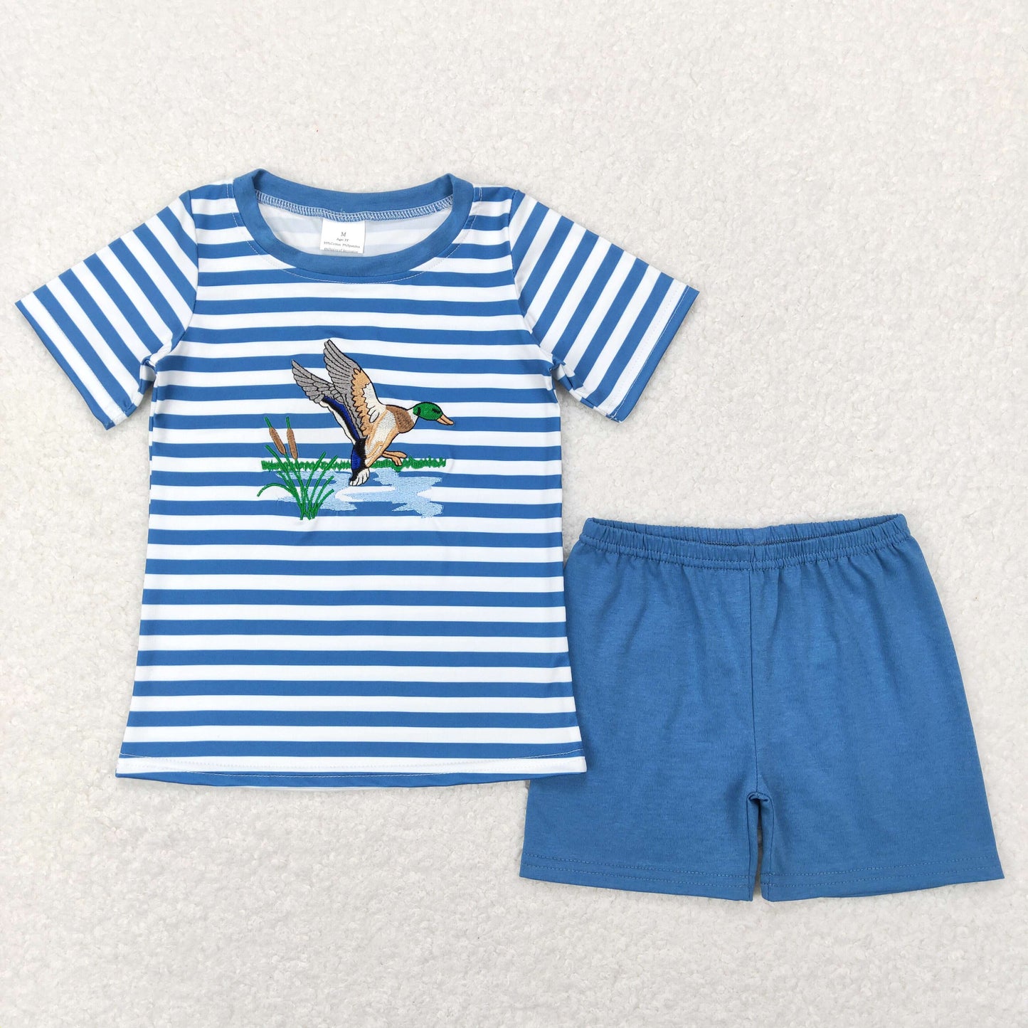 BSSO0308 RTS Embroidery Easter duck shorts summer boy clothes outfit 202312