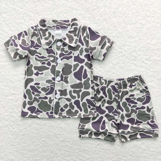 BSSO0332 Camo boy summer outfit 202312 RTS Pajamas