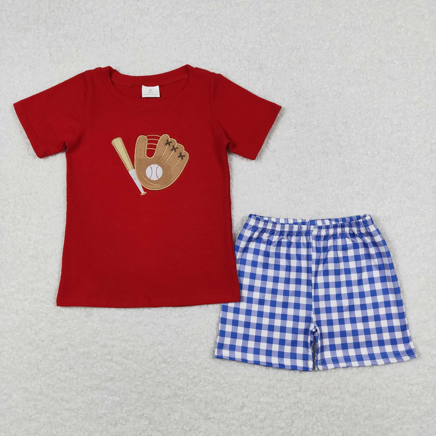 BSSO0388 r baseball embroidery boy  shorts outfit 202403 RTS