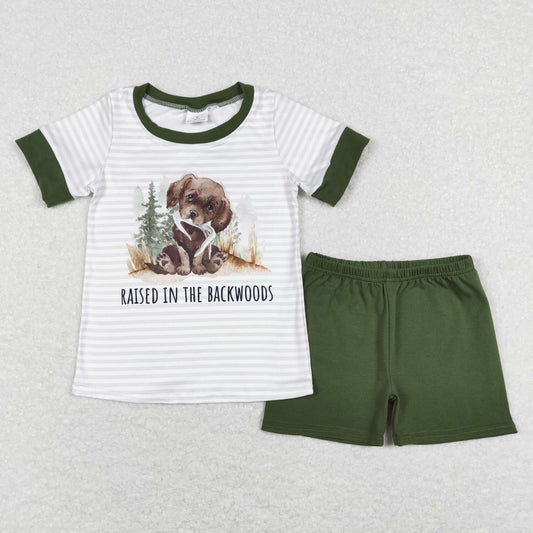 BSSO0376 dog easter shorts boy summer outfit 202312 RTS