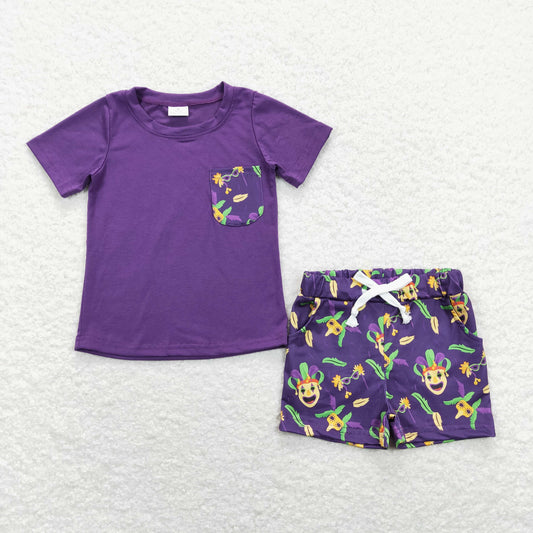 BSSO0467 western Mardi Gras boy shorts outfit RTS 202401