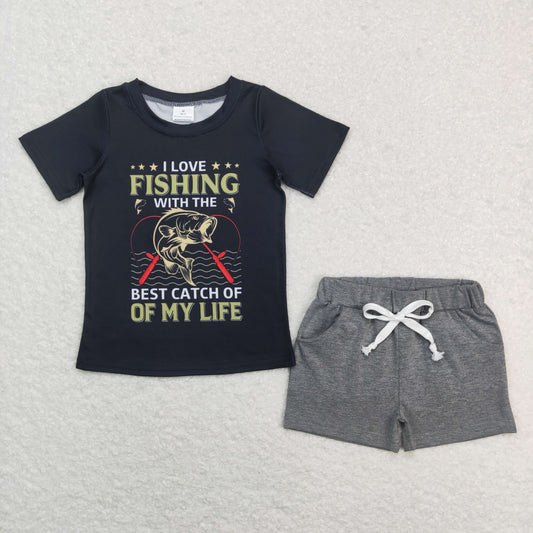 BSSO0474 RTS fish shorts summer boy clothes outfit 202312