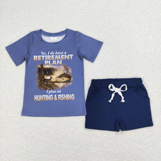 BSSO0478 RTS hunting fishing shorts summer boy clothes outfit 202312