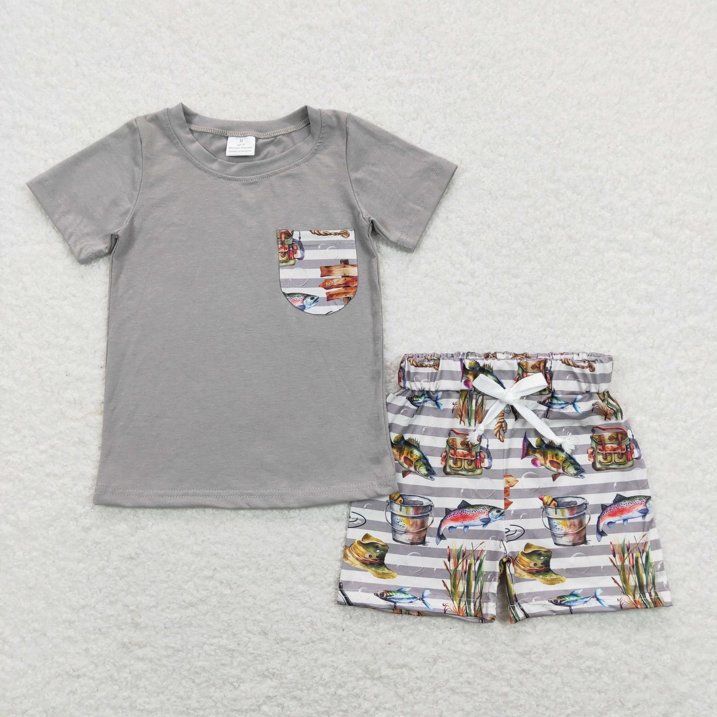 BSSO0481 western fish boy shorts outfit RTS 202401