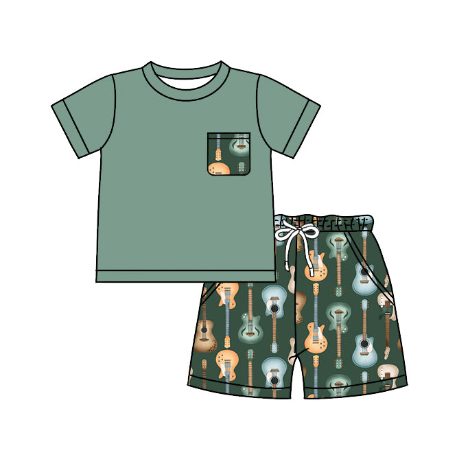 BSSO0533 western guitar boy shorts outfit preorder 202312